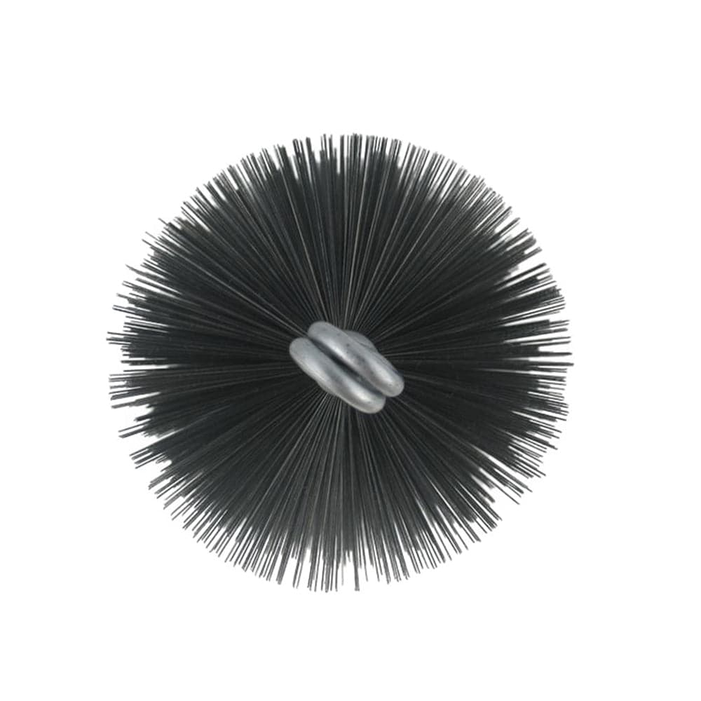 1-1/4" Round Wire Brush Head for 1-1/2" OD Boiler Tube - Image 2