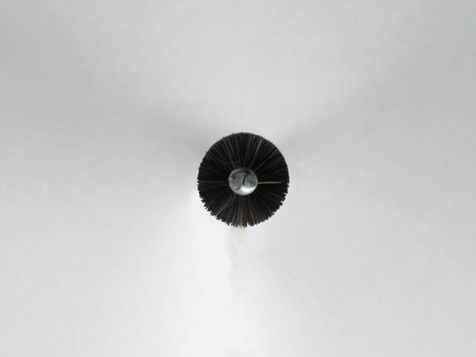 1/2" Round, Fiber, Boiler Brush Head w/ Handle - MB01836 - Image 2