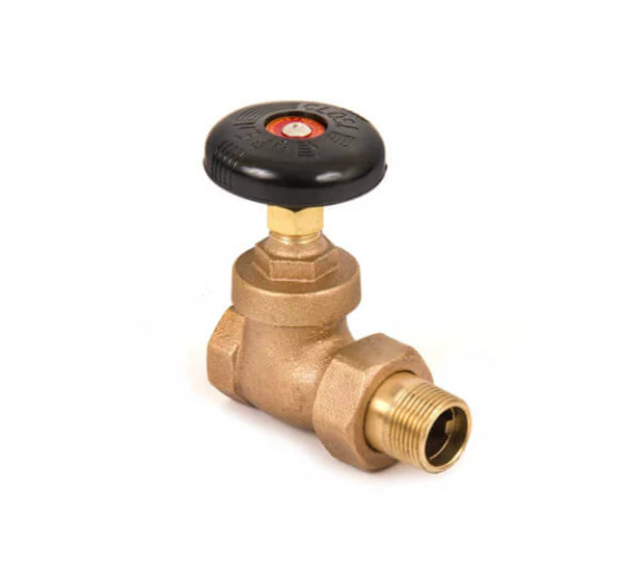 1" Radiator Straight Valve (FIP x Male Union) #SGV-1001 - Image 3