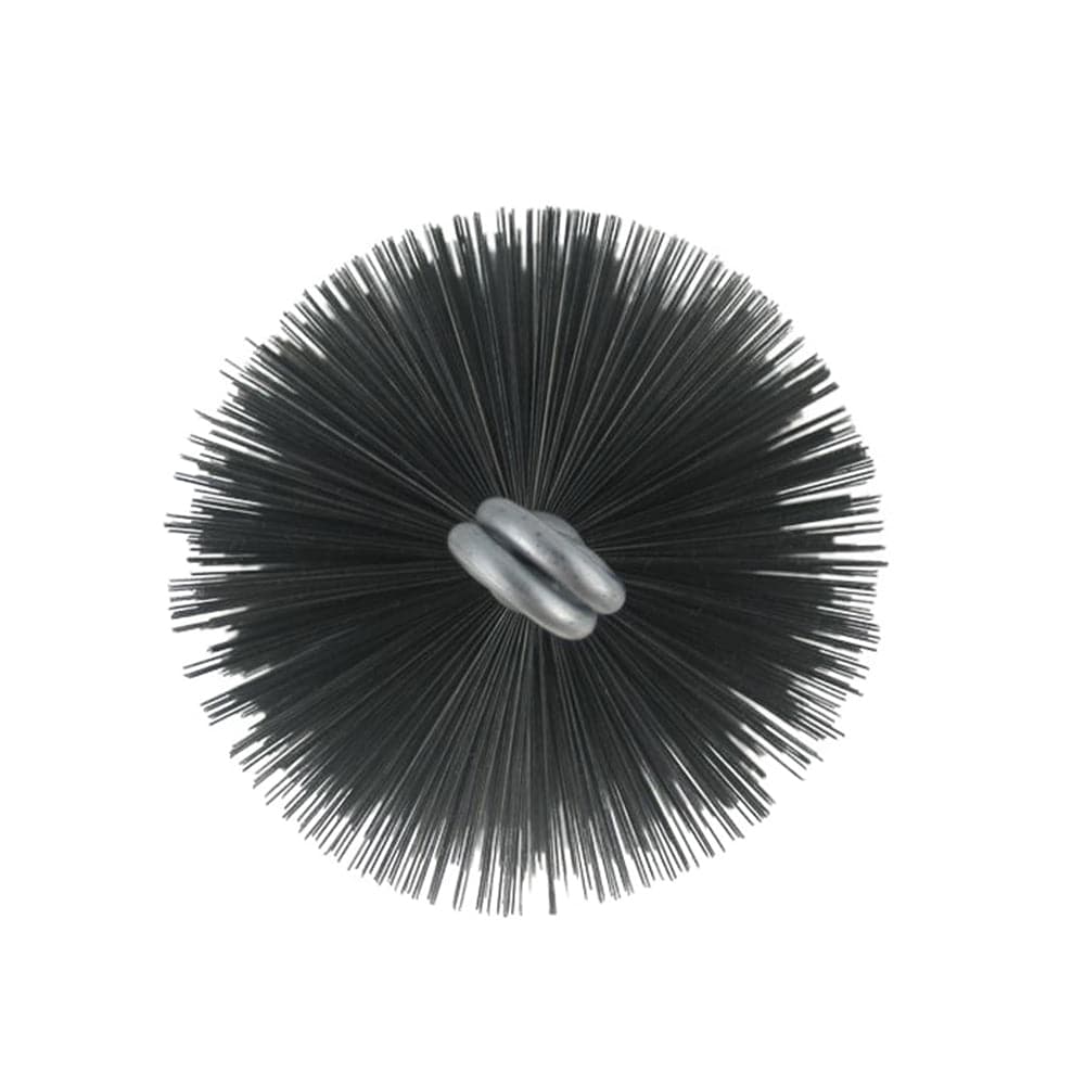 3-3/4" Round Wire Brush Head for 4" OD Boiler Tube - Image 2