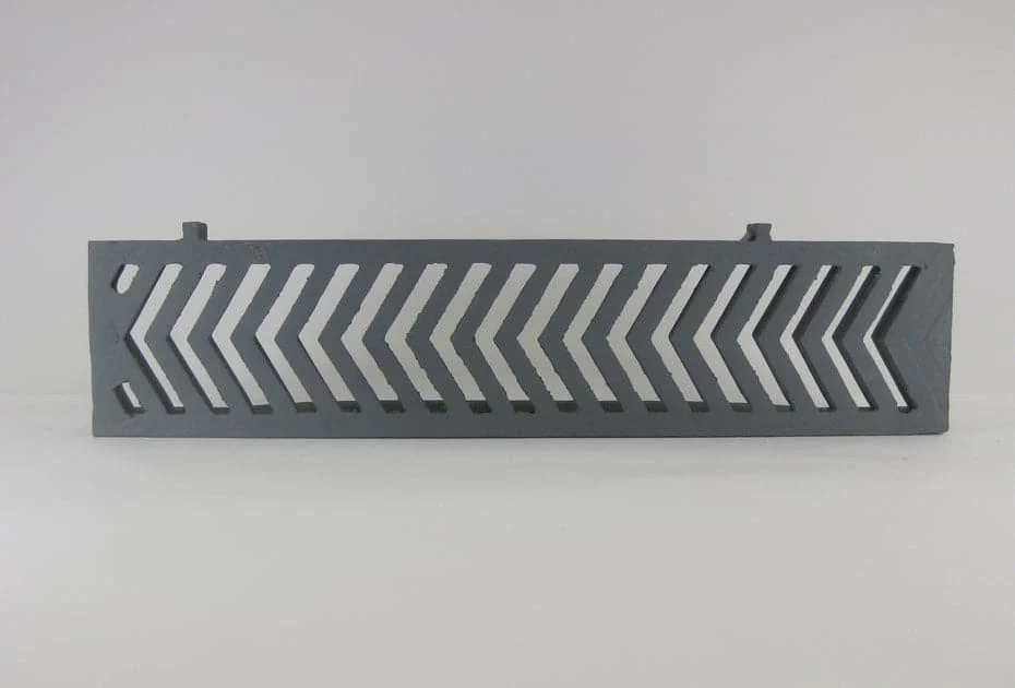 6" X 24" Herring Bone Grate, Cast Iron- GH101