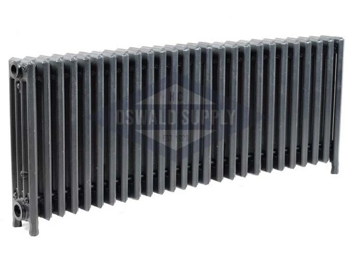 Cast Iron Radiator, Size: 4-7/16" Width x 19" Height x 45-1/2" Length - 26 Sections, 4 Tubes, Water/Steam