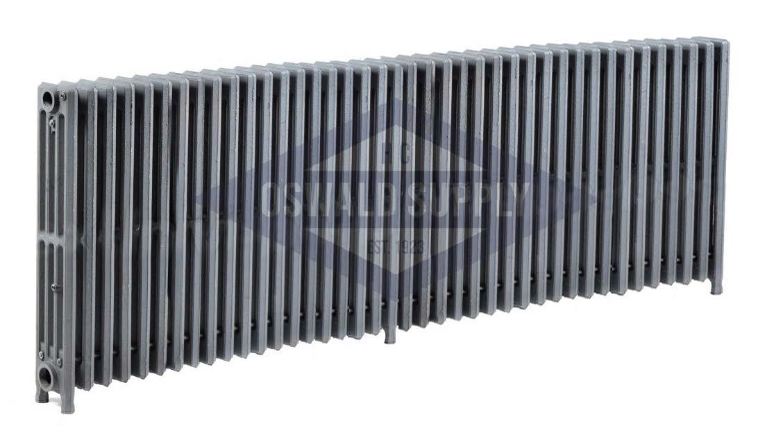 Cast Iron Radiator, Size: 4-7/16" Width x 25" Height x 70" Length - 40 Sections, 4 Tubes, Water/Steam, Custom Build (Non-Returnable) - Ships in 2-3 Weeks