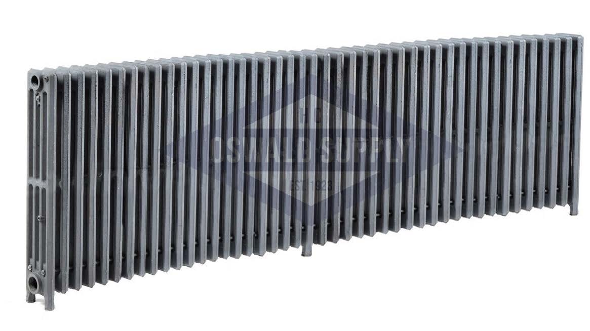 Cast Iron Radiator,  Size: 4-7/16" Width x 25" Height x 77" Length  - 44 Sections, 4 Tubes, Water/Steam, Custom Build (Non-Returnable) - Ships in 2-3 Weeks