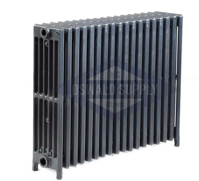 Cast Iron Radiator,  Size: 6-15/16" Width x 25" Height x 31 1/2" Length  - 18 Sections, 6 Tubes, Water/Steam