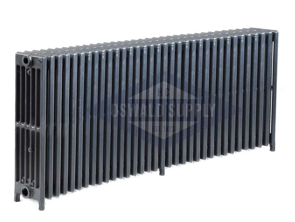 Cast Iron Radiator, Size: 6-15/16" Width x 25" Height x 59 1/2" Length -34 Sections, 6 Tubes, Water/Steam, Custom Build (Non-Returnable) - Ships in 2-3 Weeks