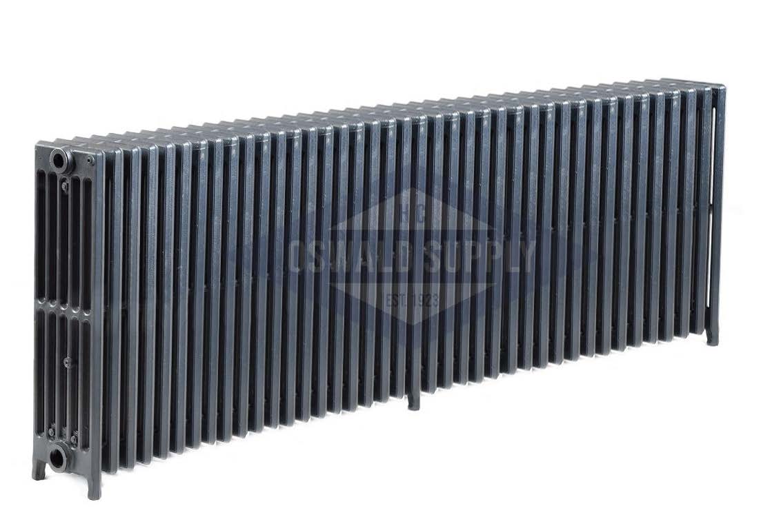 Cast Iron Radiator, Size: 6-15/16" Width x 25" Height x 70" Length - 40 Sections, 6 Tubes, Water/Steam, Custom Build (Non-Returnable) - Ships in 2-3 Weeks