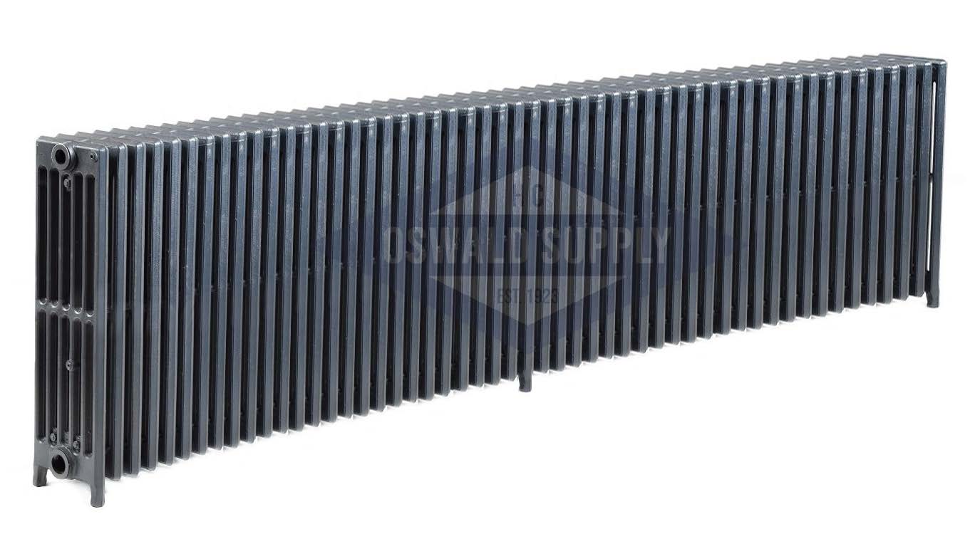 Cast Iron Radiator, Size: 6-15/16" Width x 25" Height x 91" Length - 52 Sections, 6 Tubes, Water/Steam, Custom Build (Non-Returnable) - Ships in 2-3 Weeks