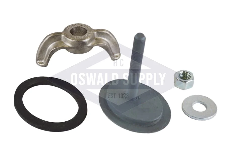 Eclipse Boiler Handhole Assembly, Less Ring. 2-5/8 X 3-5/8, E, Flat "FL-AT"