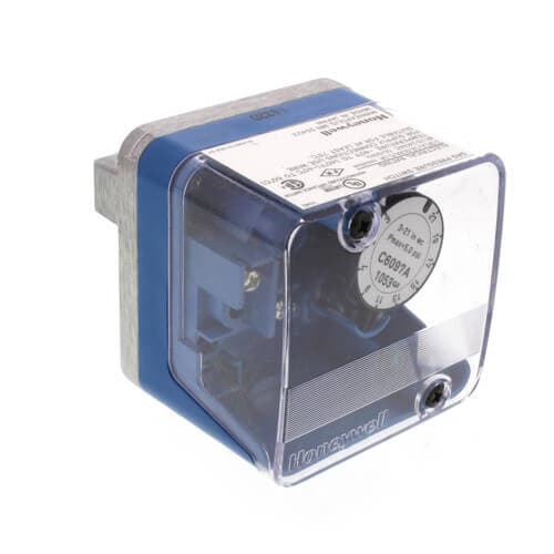 Honeywell #C6097A3053, 1" to 20" W.C Auto Reset, 1/4" NPT Pressure Switch (Additive)