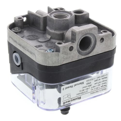 Honeywell #C6097B3028, 01" - 20'' W.C Manual Reset, 1/4" NPT Pressure Switch (Subtractive) - Image 2