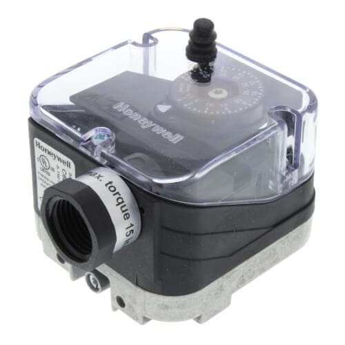 Honeywell #C6097B3028, 01" - 20'' W.C Manual Reset, 1/4" NPT Pressure Switch (Subtractive) - Image 3