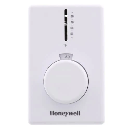 Honeywell #T4398A1021, T4398 Electric Heat Thermostat, w/ Thermometer