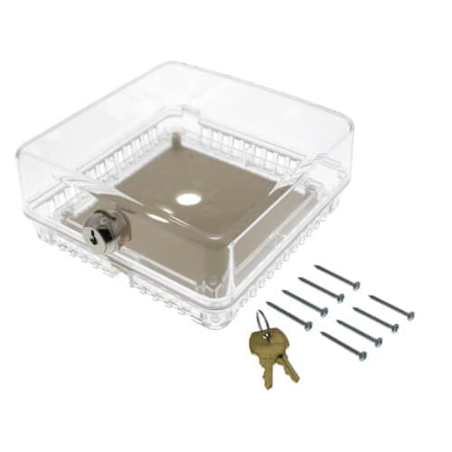 Honeywell #TG510A1001, Small Universal Thermostat Guard - Clear Cover (T87)