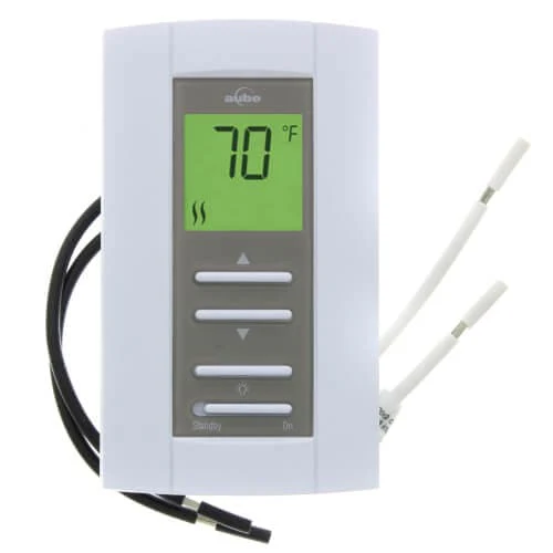 Honeywell #TH114-A-120S, Non-Programmable Line Volt Electric Heating Thermostat, 4 Wires/SPST, 120V