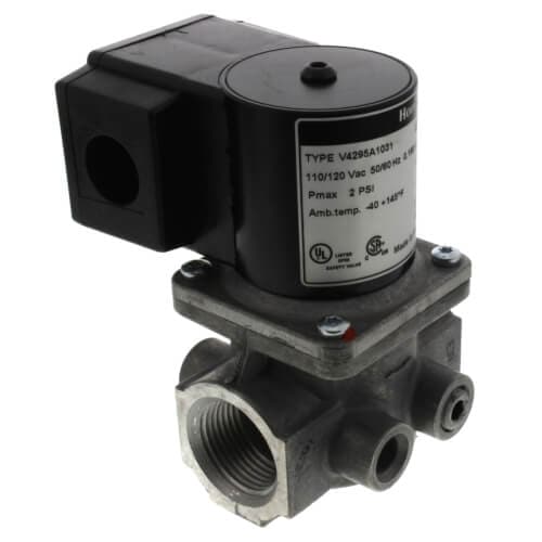 Honeywell #V4295A1031, Solenoid, Normally Closed Gas Valve, 1" NPT Pipe Size, 2 PSI Rated
