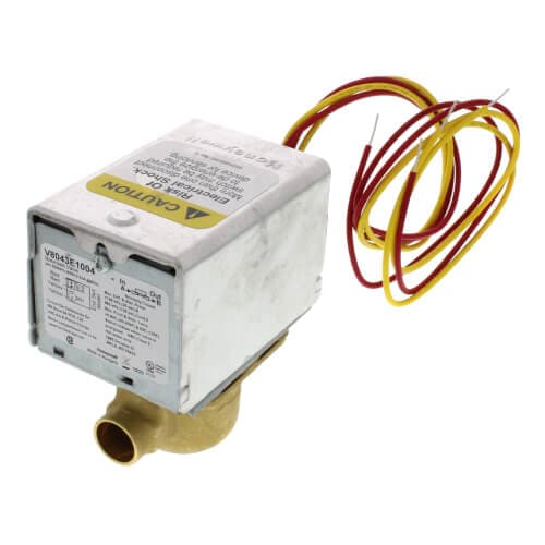 Honeywell #V8043E1004, 1/2" Sweat Zone Valve (Connection = 18" Leads)