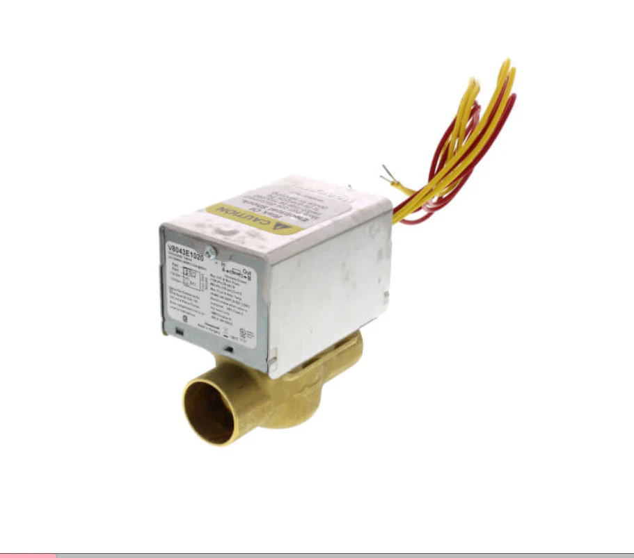 Honeywell #V8043E1020, 1" Sweat Zone Valve (Connection = 18" Leads)
