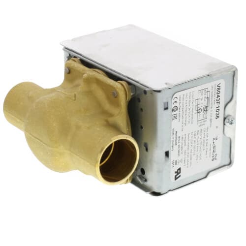Honeywell #V8043F1036, 3/4" Sweat Zone Valve (Connection = Terminal Block) - Image 2