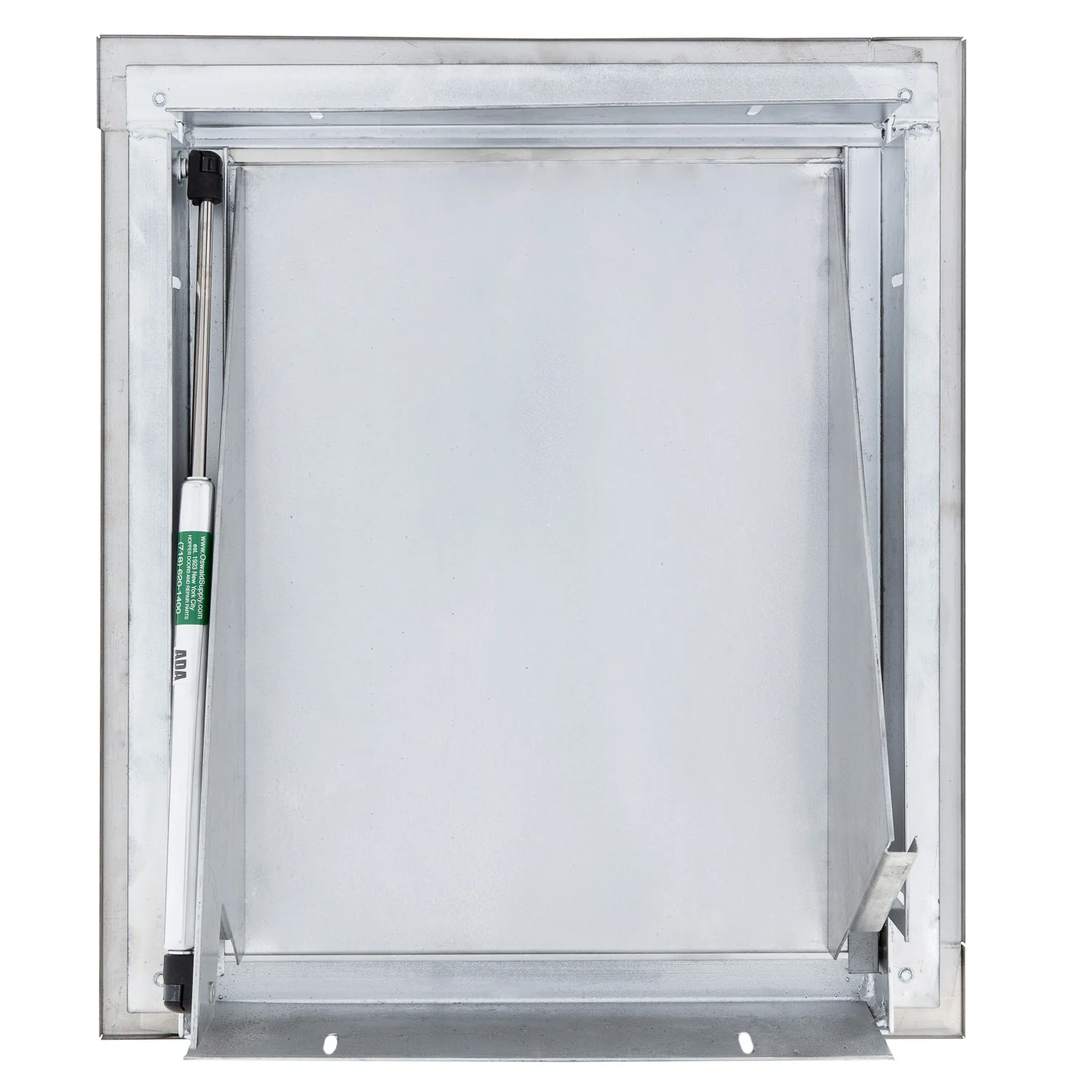 Midland Style Stainless Steel Trash Chute Door - Bottom Hinged - T Handle - Rubbish - Standard Trim - Image 12