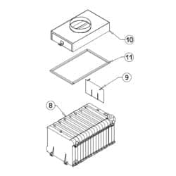 Peerless Boiler Repair Part #51694 - Flue Baffle Gm, Gm-5005