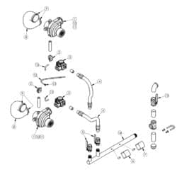 Peerless Boiler Repair Part #54474 - Header Gas Inlet Pf1000, Pf4000-1
