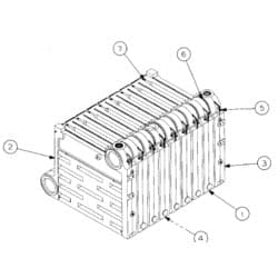 Peerless Boiler Repair Part #Gg1030 - Section Assembly Kit, 211A-04/05