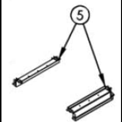 Peerless Boiler Repair Part #Pf2026 - Jkt Support Supt Rail, Pf850/1000