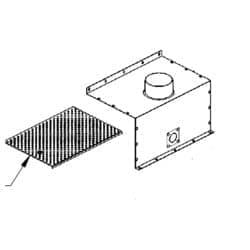 Peerless Boiler Repair Part #Psc2025-2 - Diffuser Air Box Psc-05