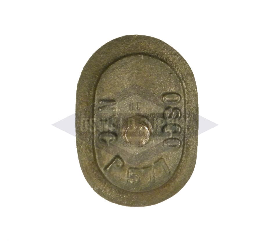 (PHH23OB) 2-1/4 x 3-1/2 Obround, Cast Iron, Solid Bolt, Boiler Handhole Plate Only - Image 2
