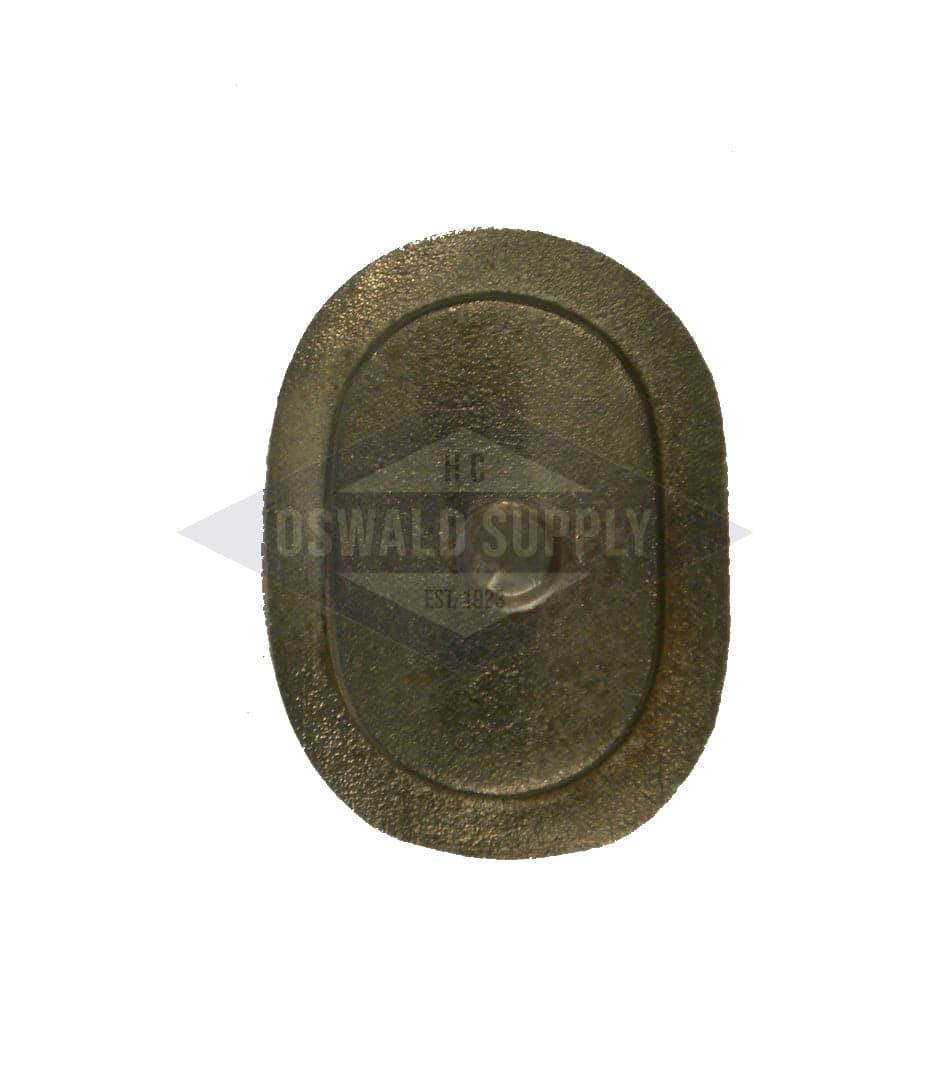 (PHH28) Kewanee Boiler Handhole Plate. 2-1/2 X 4, OB, Flat, "FT10" - Image 2