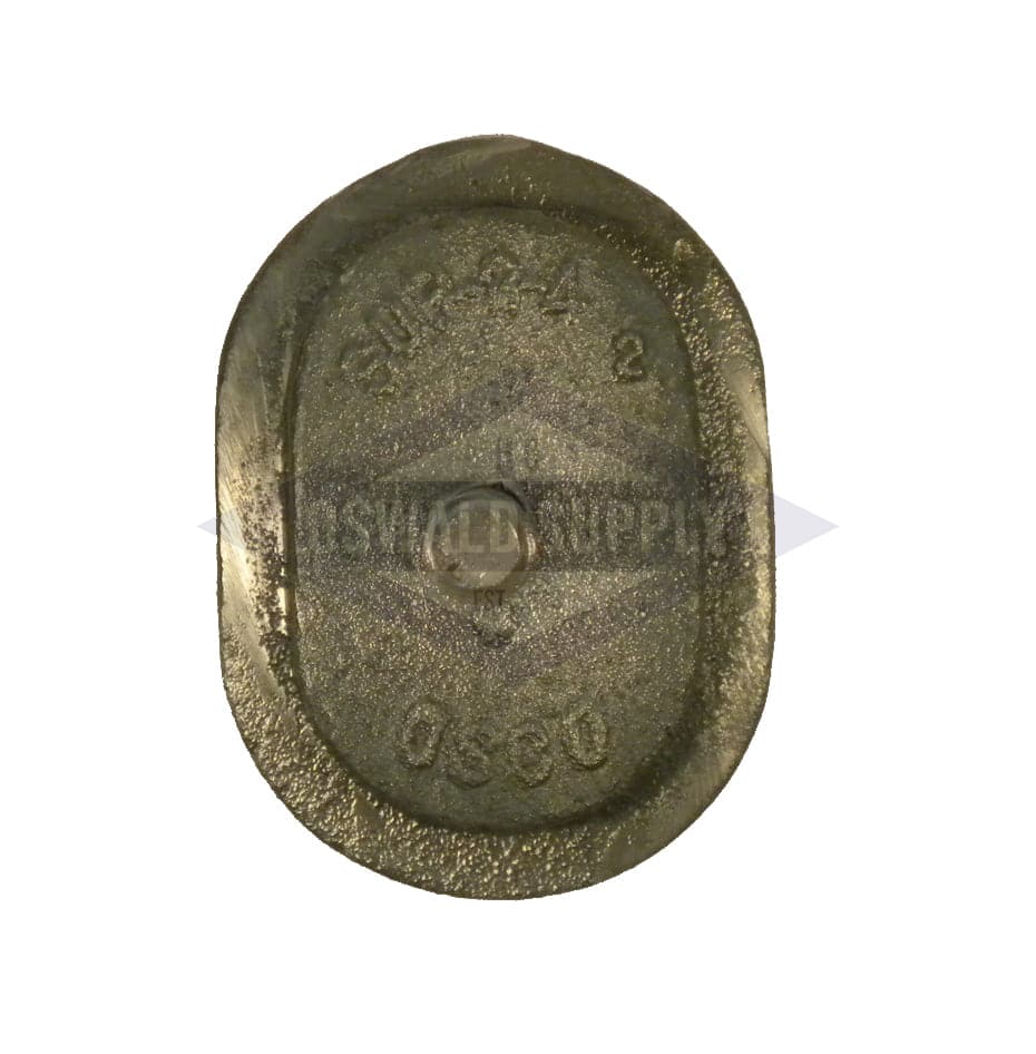 (PHH46) Boiler Handhole Plate Only. 3 X 4-1/2, Obround, Curved "48-54", Cast Iron test - Image 2