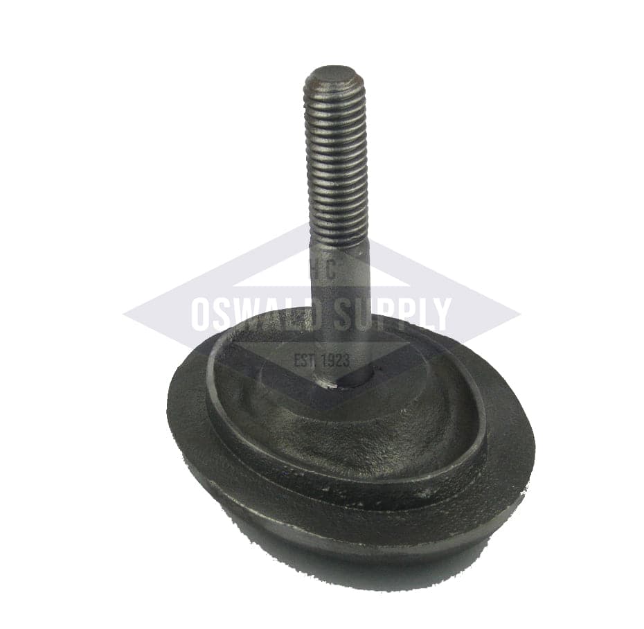 (PHHOS4001) O&S Powermaster Boiler Handhole Plate Only. 2-3/4 X 3-5/8, Elliptical, Cast Iron, Curved, Solid Bolt, "321004001" - Image 3