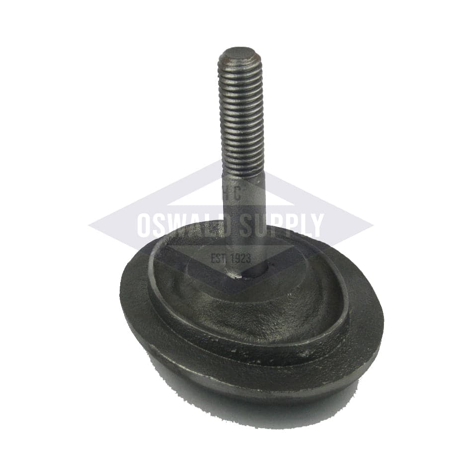 (PHHOS4019) O&S Powermaster Boiler Handhole Plate Only. 2-3/4 X 3-3/4, Elliptical,  Cast Iron, Curved, Solid Bolt, "321004019"