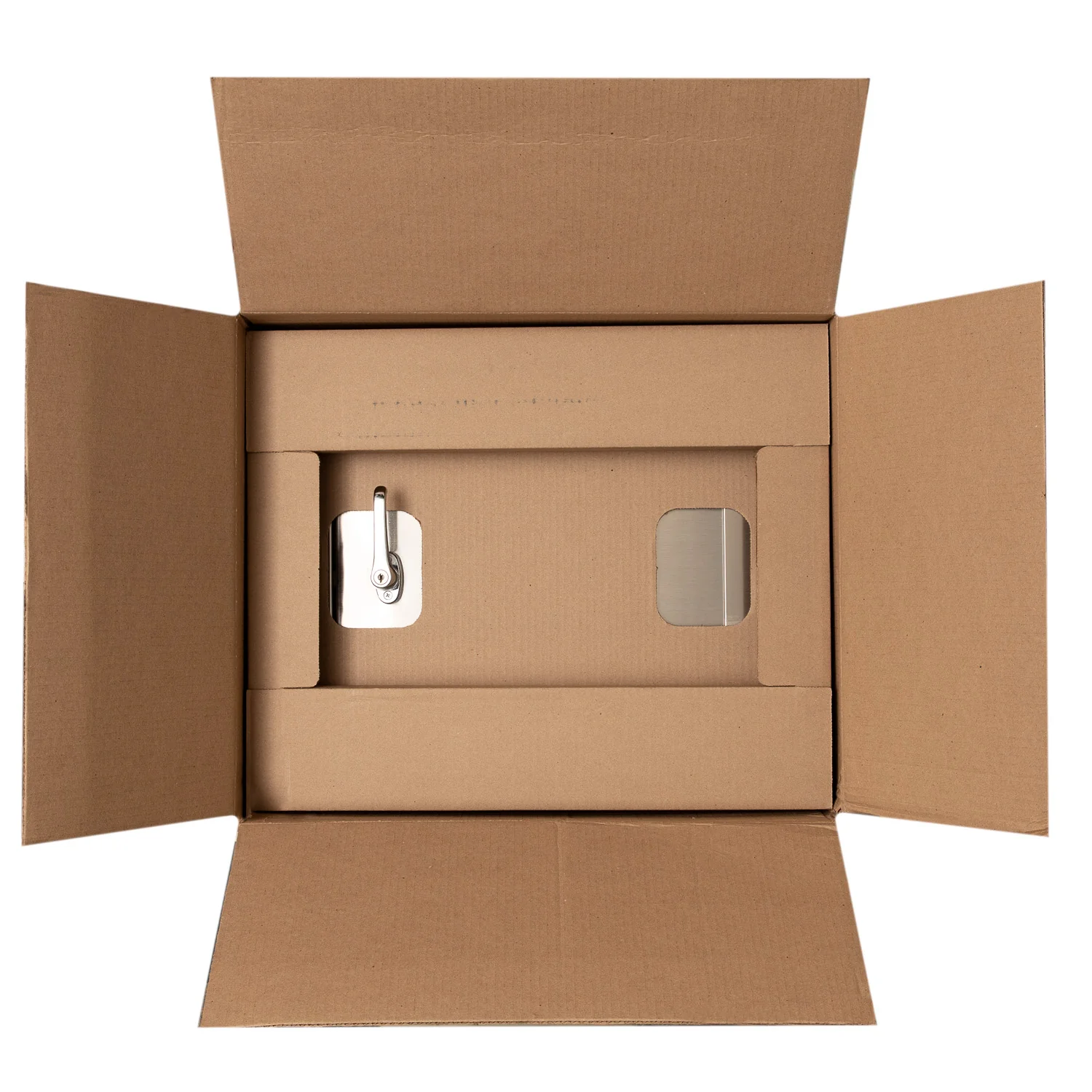 Replacement Stainless Steel Trash Chute Door - Bottom Hinged - L Handle - Rubbish - Image 16