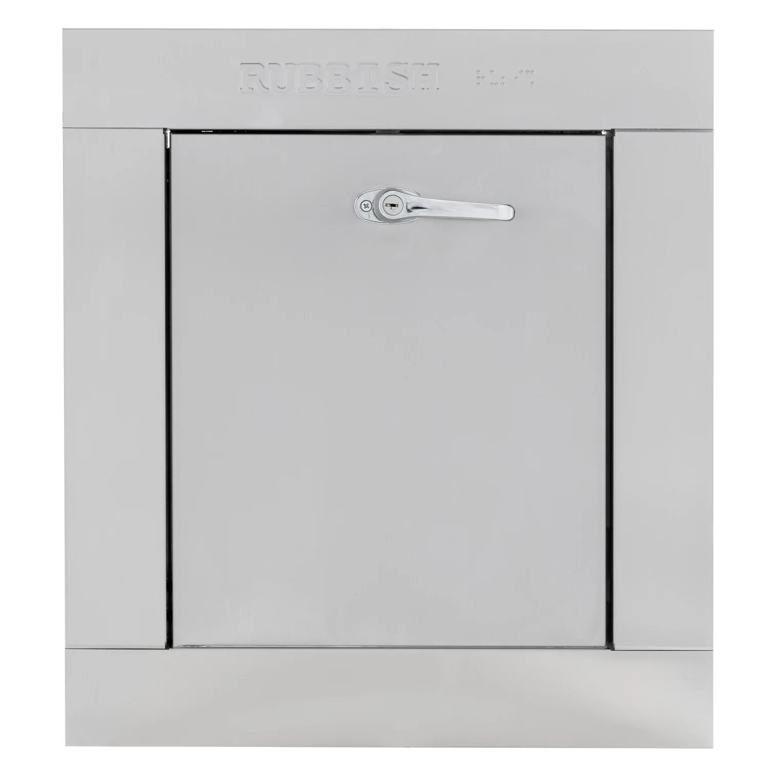 Replacement Stainless Steel Trash Chute Door - Bottom Hinged - L Handle - Rubbish - Image 17