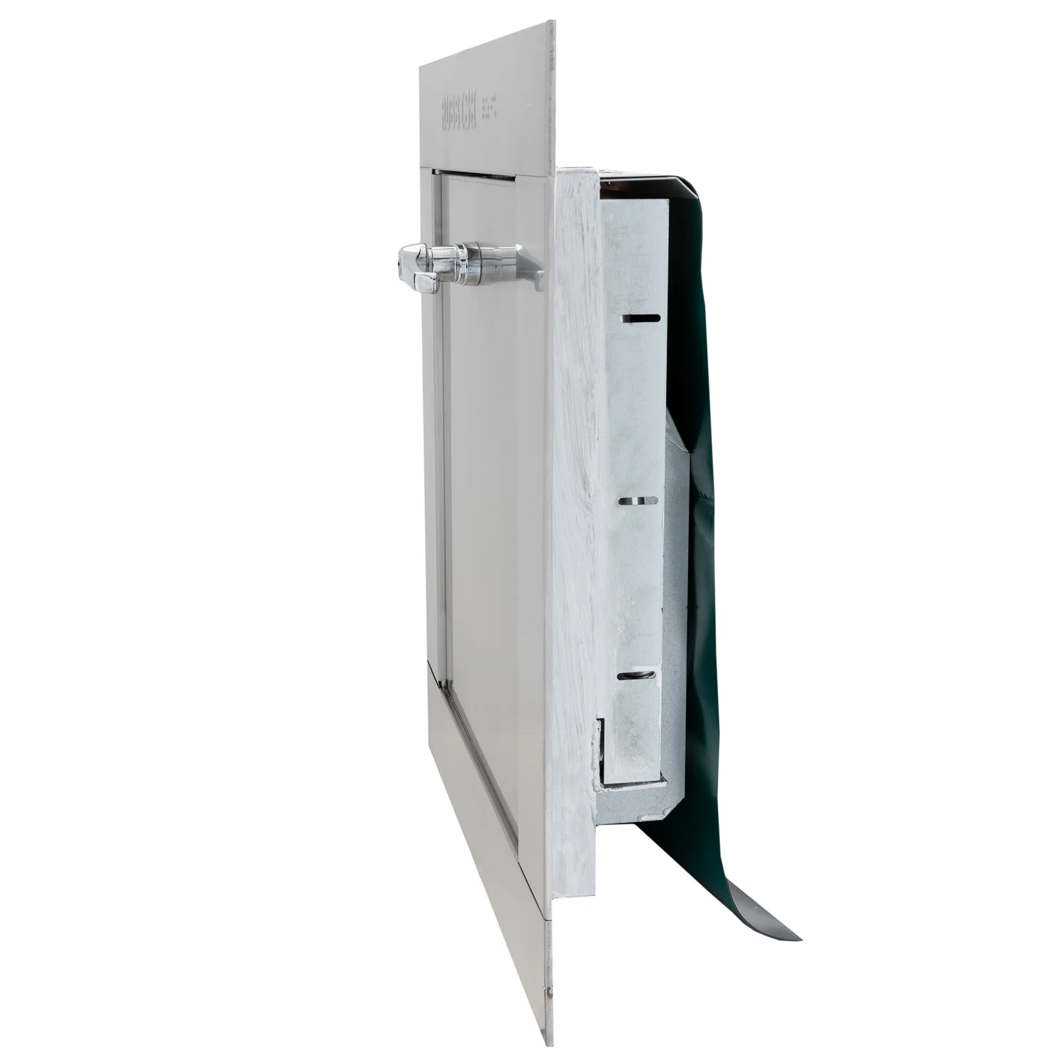 Replacement Stainless Steel Trash Chute Door - Bottom Hinged - L Handle - Rubbish - Image 19