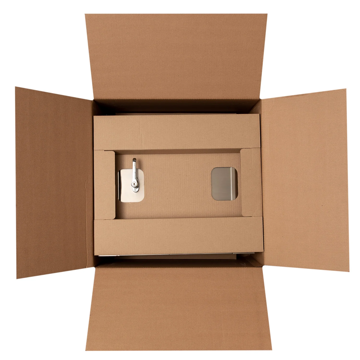 Replacement Stainless Steel Trash Chute Door - Bottom Hinged - L Handle - Rubbish - Image 24