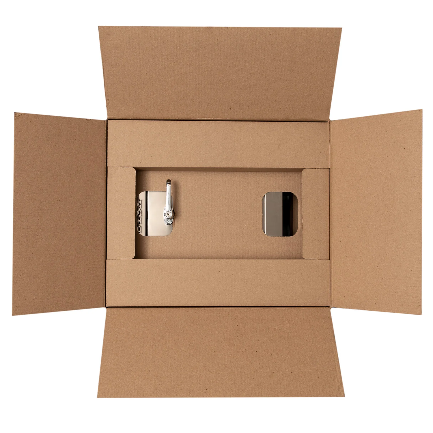Replacement Stainless Steel Trash Chute Door - Bottom Hinged - L Handle - Rubbish - Image 8