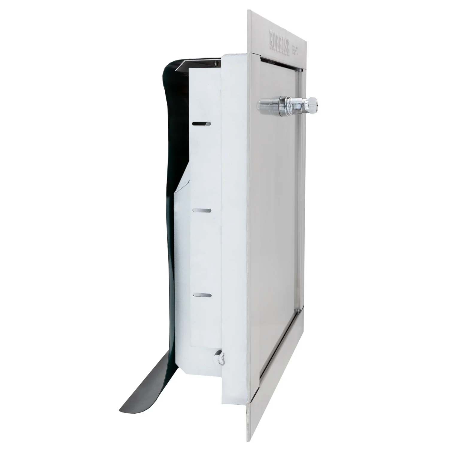 Replacement Stainless Steel Trash Chute Door - Bottom Hinged - T Handle - Rubbish - Image 12
