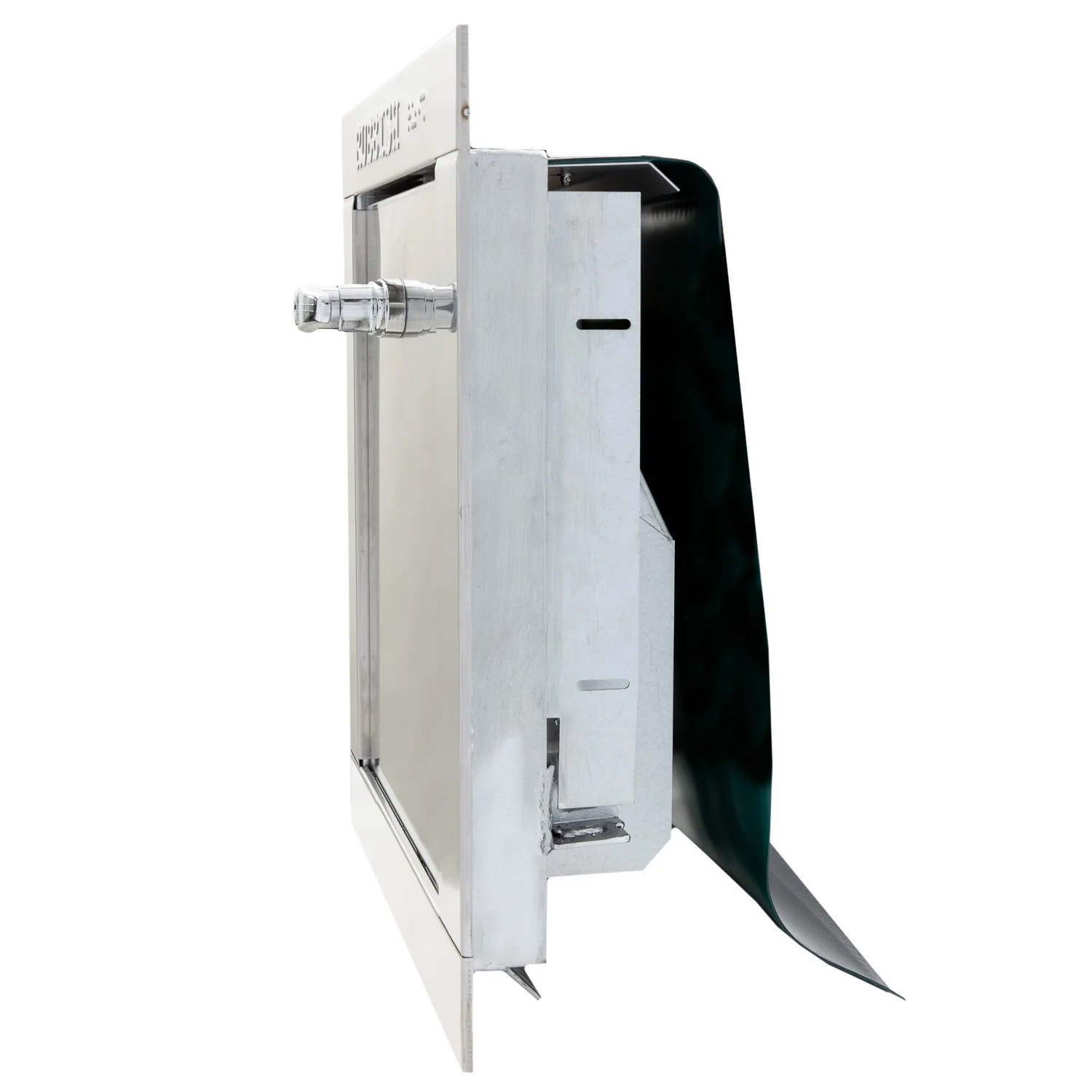 Replacement Stainless Steel Trash Chute Door - Bottom Hinged - T Handle - Rubbish - Image 4