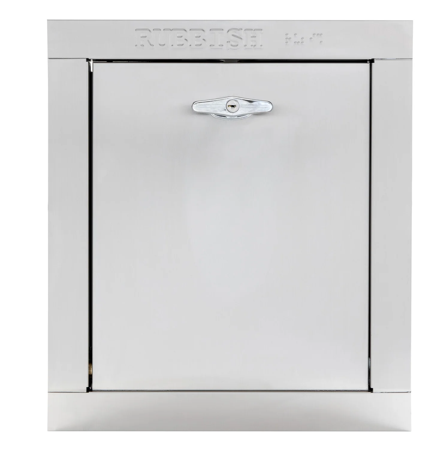Replacement Stainless Steel Trash Chute Door - Bottom Hinged - T Handle - Rubbish - Image 9