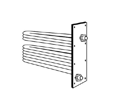 Richmond-Rheem-Rudd Tankless Coil for Rheem-G-O-PO, Richmond-RWA, H-WFD-R-RW-PR, 5-1/4" X 13-1/2", 10 BH (RR-X)