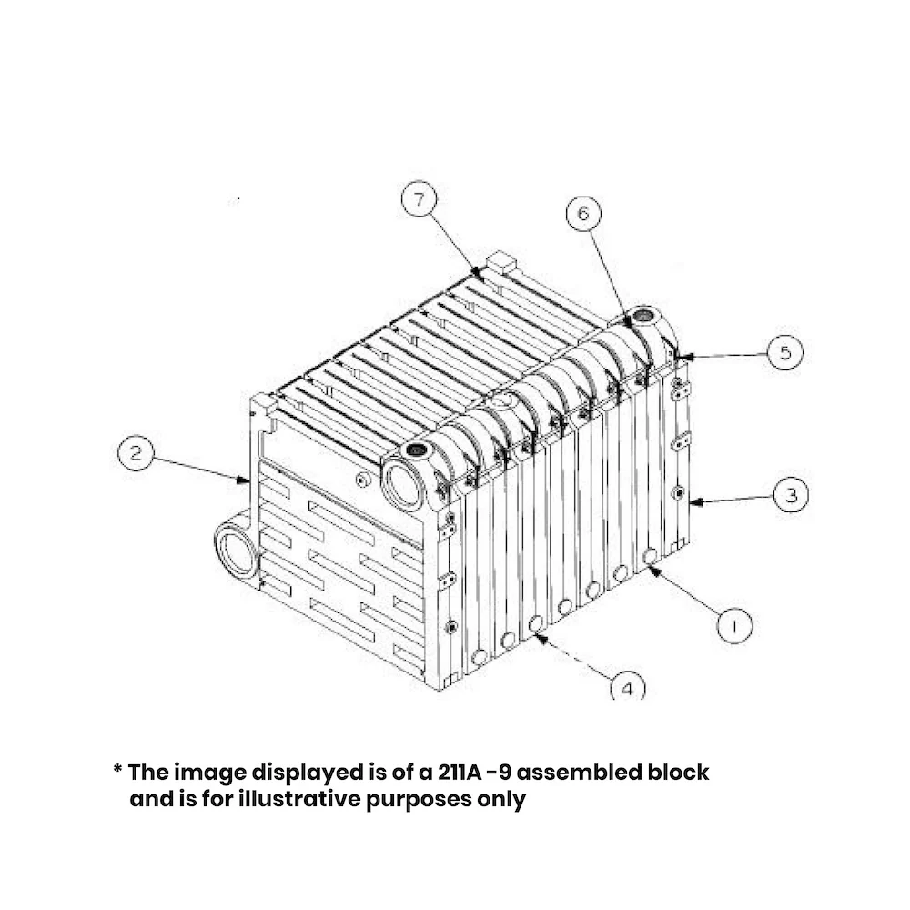 Peerless Boiler Part #90356 - Sect 211A Inter 50# /Gg1000