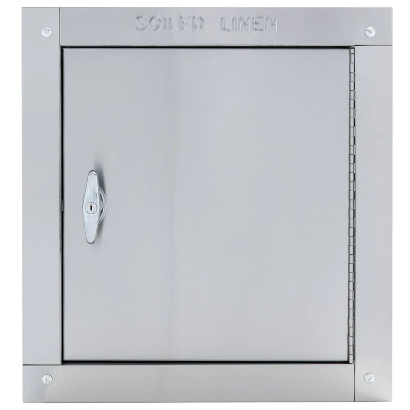 Universal Stainless Steel Trash Chute Door - Side Hinged - T Handle - Linen - Standard Trim - Image 9