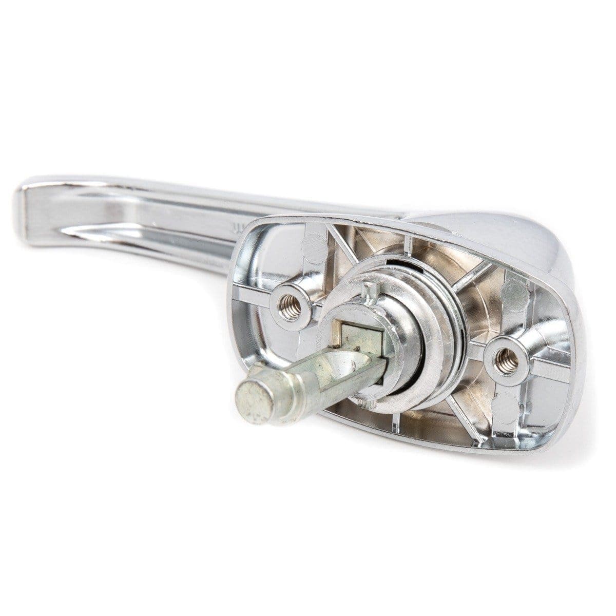 Chutes International L Handle, Chrome Locking ADA Approved, Reverse Mount with Keys and Hardware for Trash Chute and Linen Chute Doors - Free Ground Shipping - Image 3