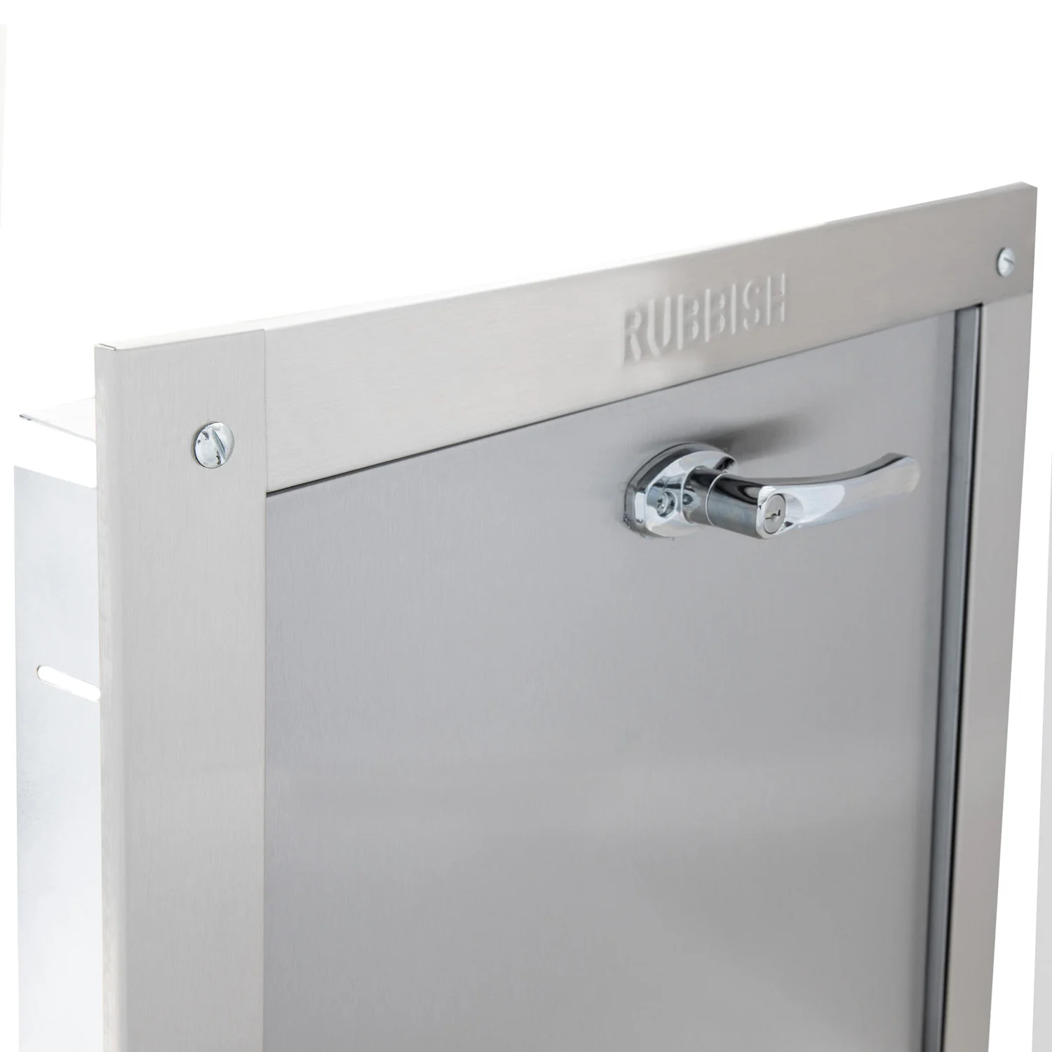 Universal Stainless Steel Trash Chute Door - Bottom Hinged - ADA Compliant - Rubbish - Standard Trim - Image 10