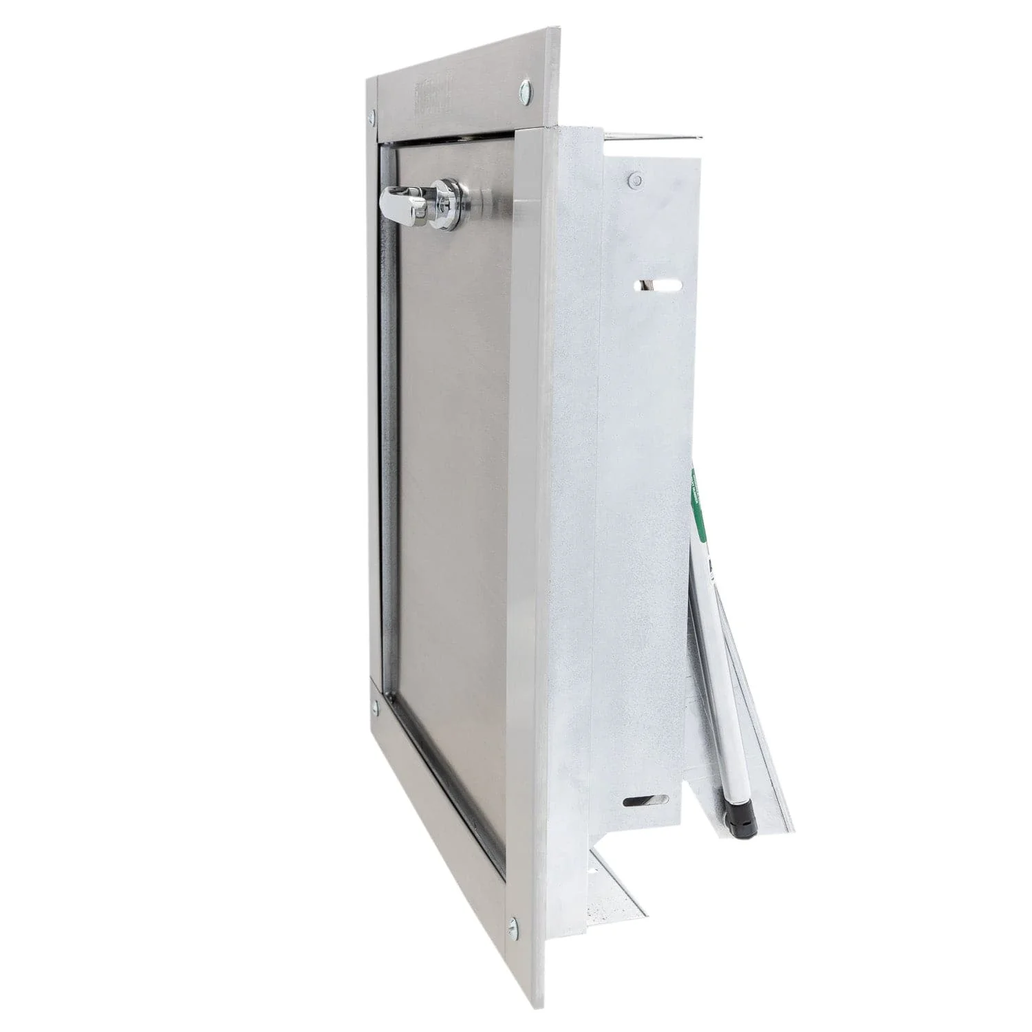 Universal Stainless Steel Trash Chute Door - Bottom Hinged - ADA Compliant - Rubbish - Standard Trim - Image 4