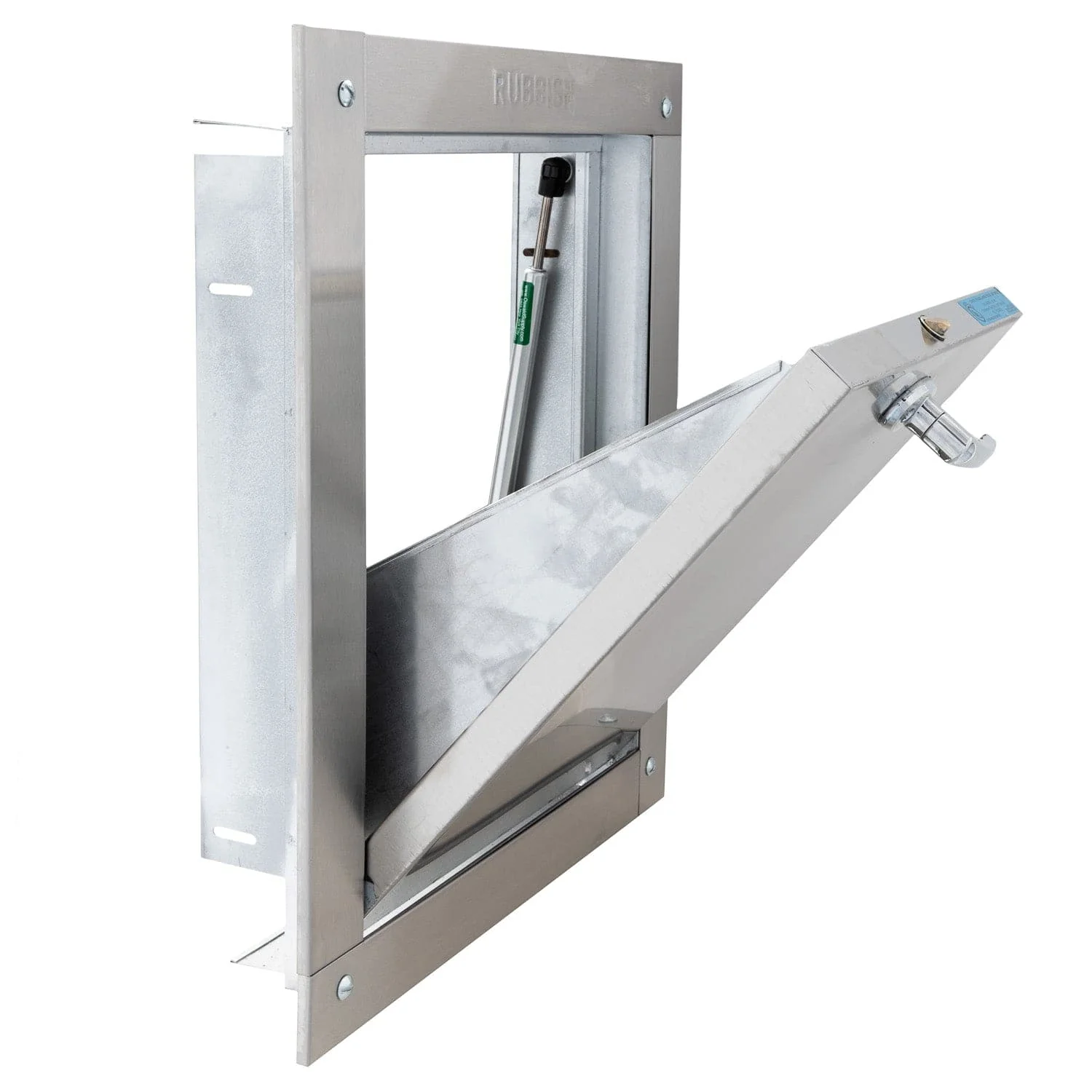 Universal Stainless Steel Trash Chute Door - Bottom Hinged - ADA Compliant - Rubbish - Standard Trim - Image 5