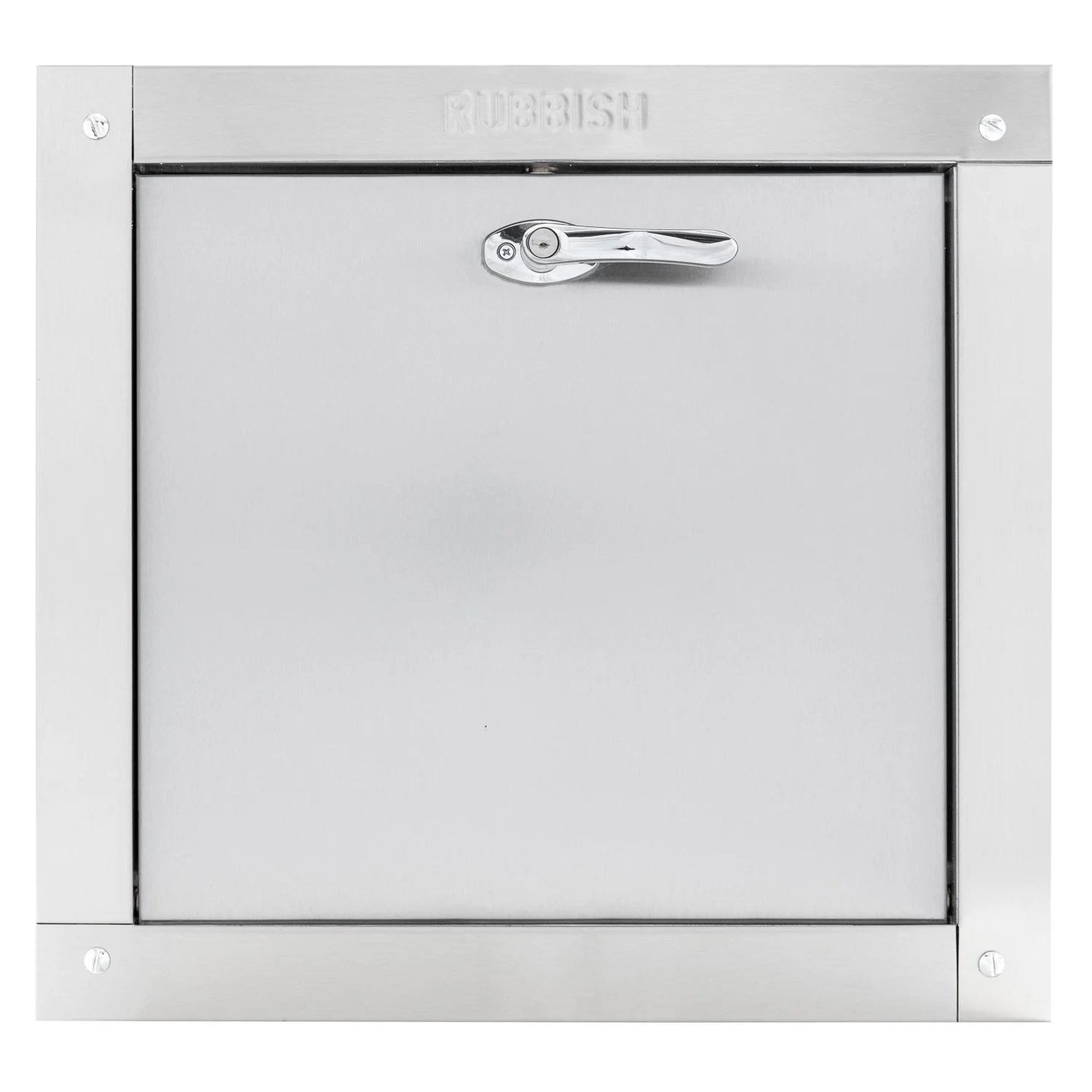 Universal Stainless Steel Trash Chute Door - Bottom Hinged - ADA Compliant - Rubbish - Standard Trim - Image 9